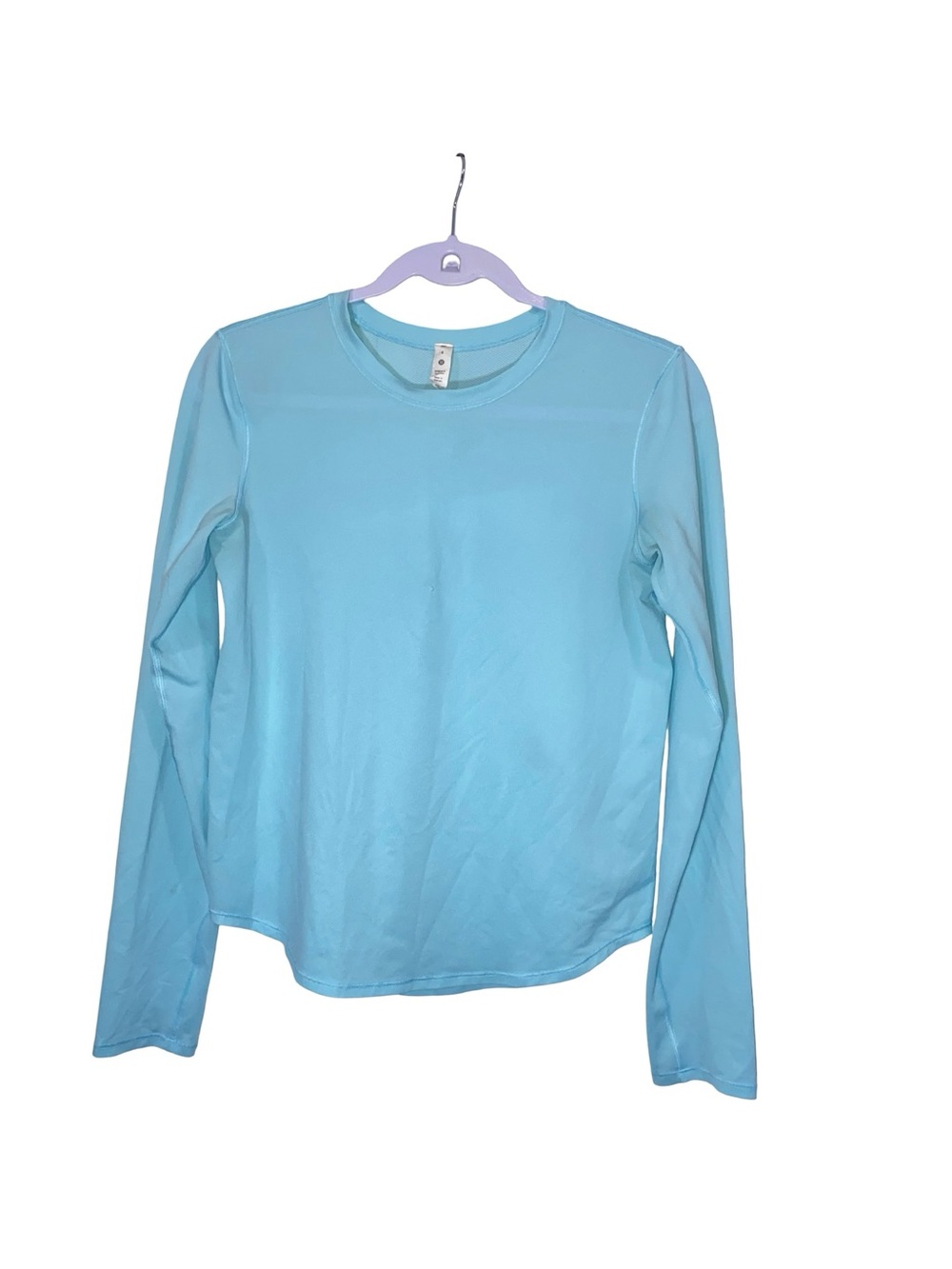 Lululemon Light Blue Long Sleeve Crewneck Workout Shirt - Size 4 - Picture 2 of 6